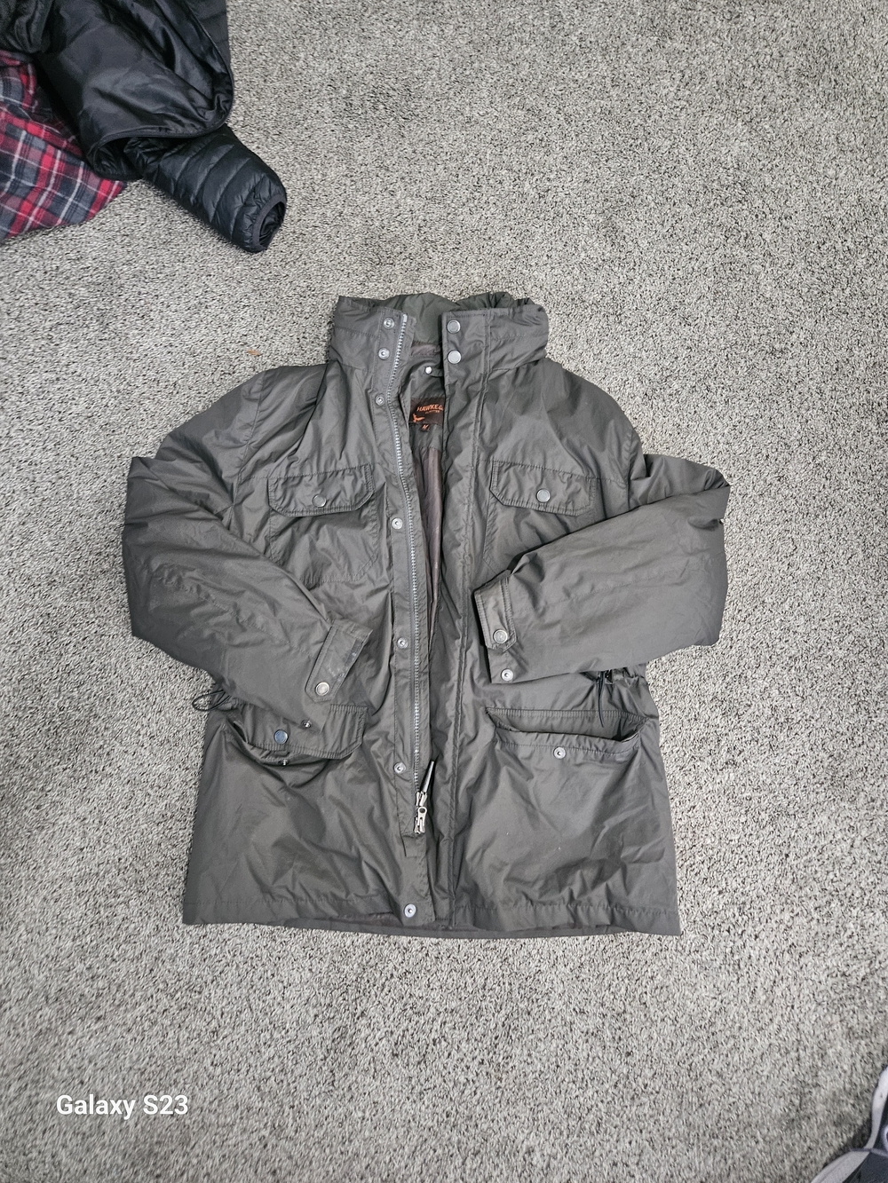Hawke & Co Outfitter 3-in-1 Men's Medium Olive Insulated Field Jacket Removable